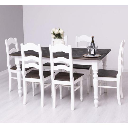 feher olcso provanszi mediterran country tomorfa asztal shabby ebedlo butor butorok konyha massziv rusztikus paraszthaz 180cm vilagos asztalok lameridiana lakberendezes provence barna ketszinu.jpg